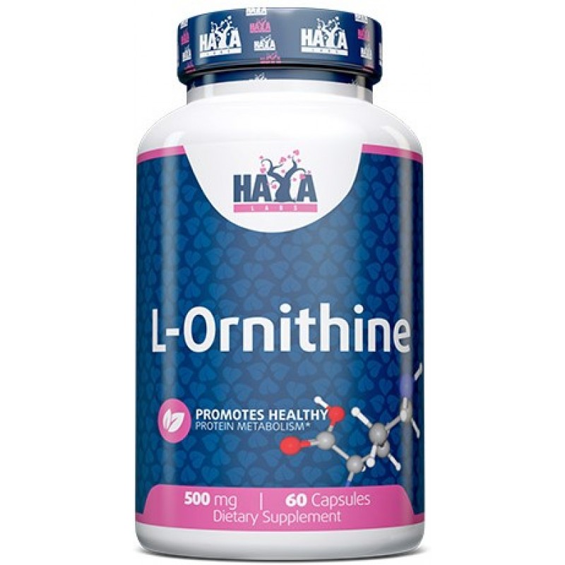 Haya Labs L-Ornitiin 500 mg 60 kapslit foto